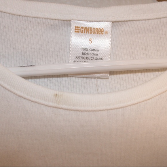 Gymboree White Long Sleeve Tee with Modern Graphic - Picture 3 of 5